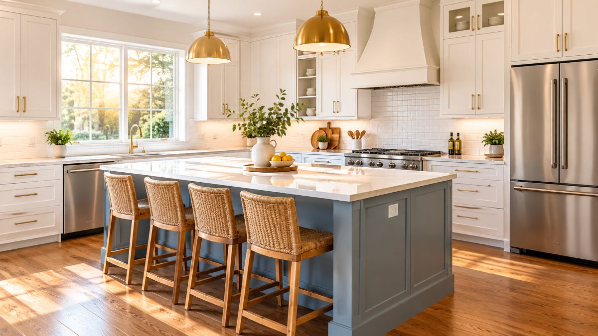 A bright modern kitchen